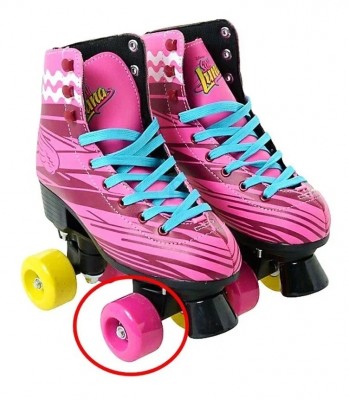 RUEDA PARA PATINES SOY LUNA ROSAS NUEVA ORIGINAL COMPLETA