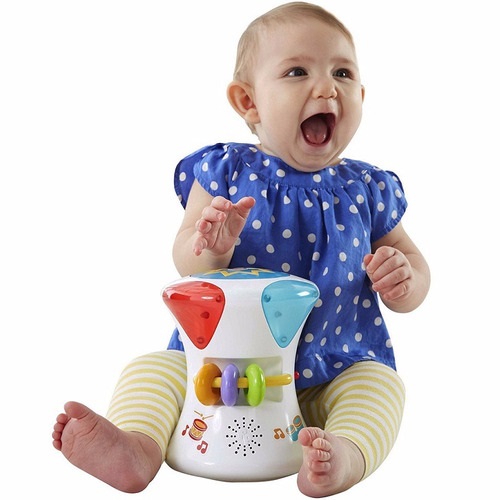 Tambor fisher price ritmos musicales top y luces 2 en 1 precio